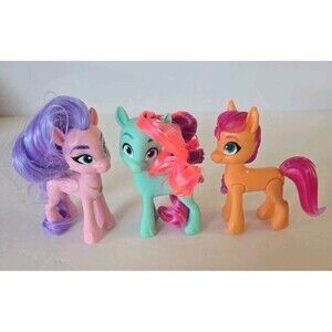 My Little Pony MLP Assorted 3 Figure Lot Toy Miscellaneous 2007+  Cake Topper